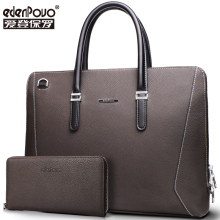 Eden Paul Men's Bag Leather Men's Handbag Men's Cowhide Business Briefcase Three Color GW1553 Fashio